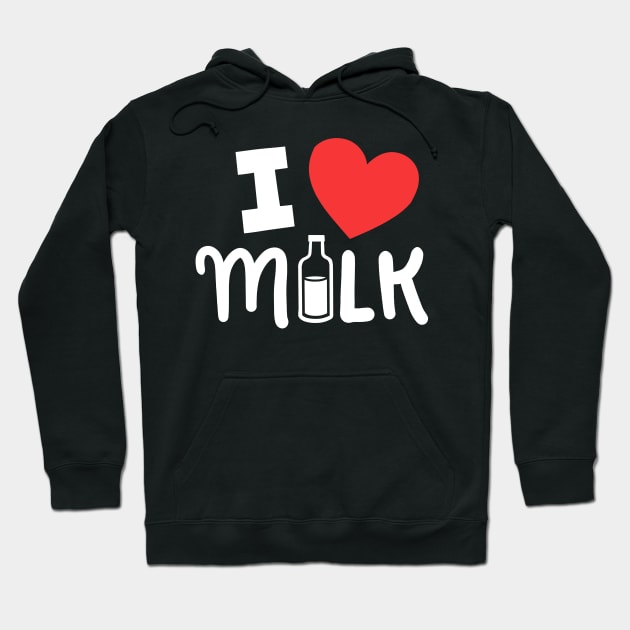 Milk Lover Dairy Lovers Hoodie by KAWAIITEE